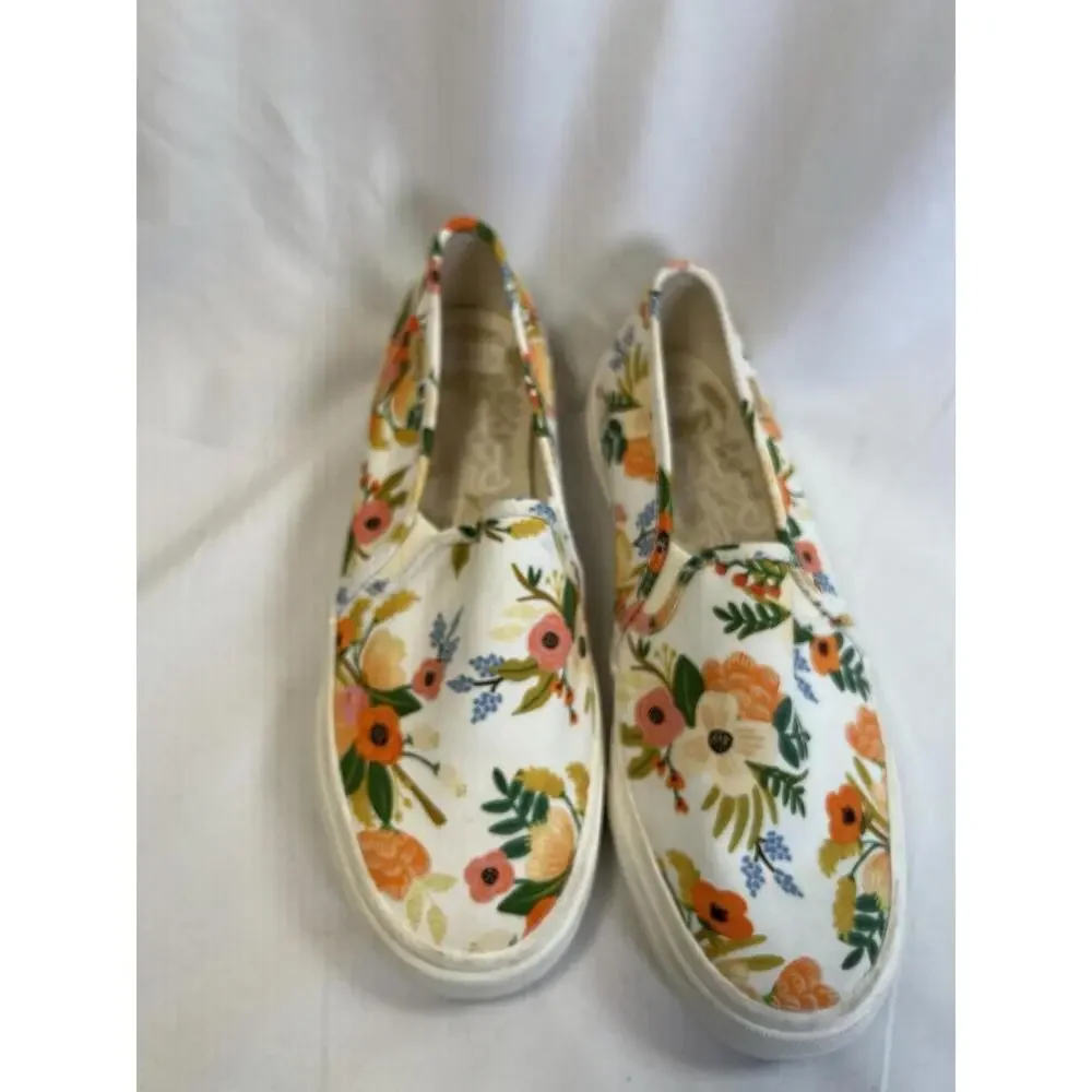 Keds Rifle Paper Company Juliet Slip Ons Size 6 WUC Floral - Picture 2 of 9